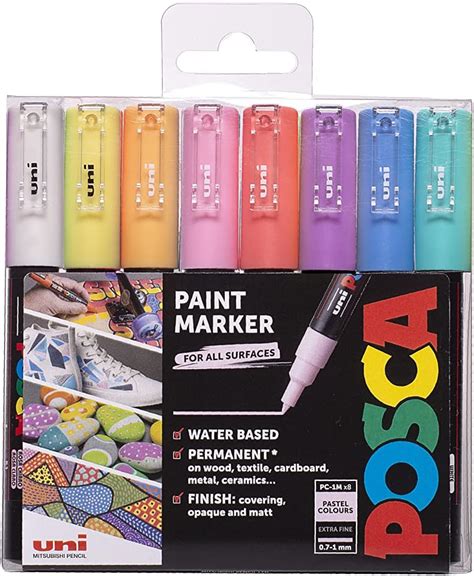 POSCA PC 1M Water Based Permanent Marker Paint Pens Premium Extra Fine