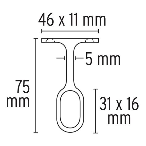 Soporte Central Para Tubo Ovalado De Closet Rantec Electronics