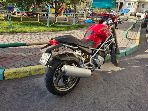 Купить б у Ducati Monster 400 карбюратор 5 передач в Красноярске красный naked bike 1995 года
