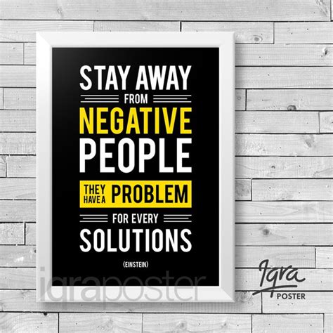 Jual Poster Bingkai Motivasi Albert Einstein Stay Away Pigura A4