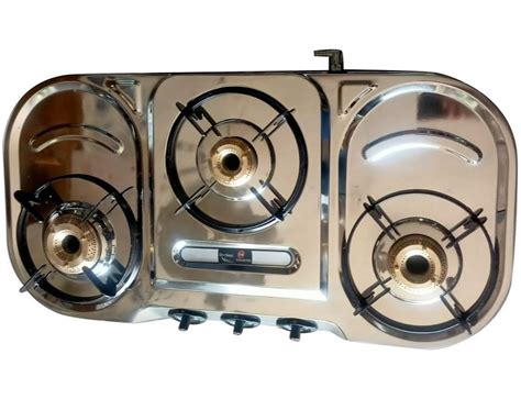 Surya F Vs Valsam Jumbo Three Burner Gas Stove Stainless Steel At