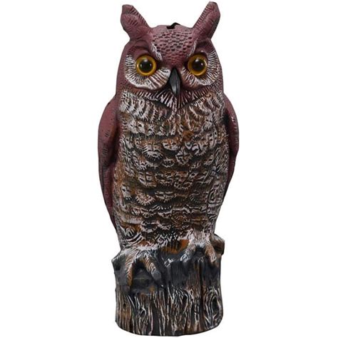 SatinGold Hibou Sculpture Collection Résine Jardin Sculptures Faux