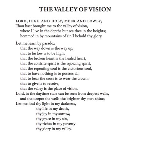 The Valley Of Vision By Arthur Bennett A Review Word Life