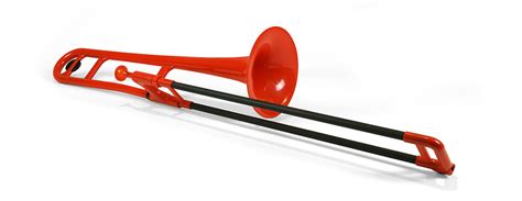 pBone Plastic Tenor Trombone - Red - 4barsrest.shop