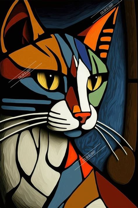 Pablo Picasso Cubism Cat