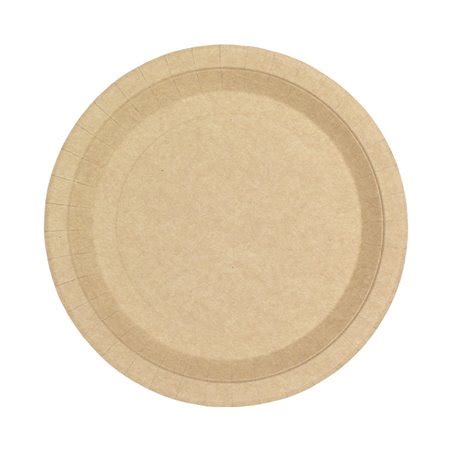 Assiette En Carton Ronde Ingraissable Kraft Cm G M Ut S