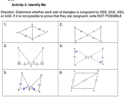 SOLVED Activity 2 Identify MeDirection Determine Whether Each Pair