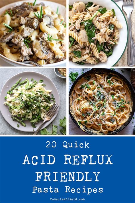 20 Easy Acid Reflux-Friendly Pasta Recipes | Reflux recipes, Acid reflux friendly recipes, Gerd ...