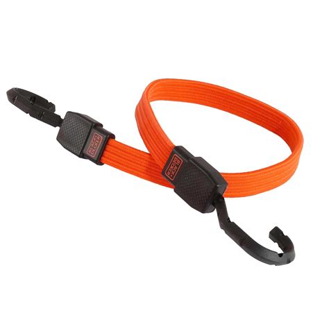 Blackorange 24 2 Pack Flat Bungee Straps Blackdecker