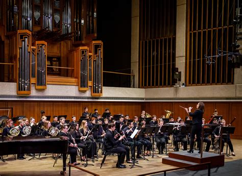 The University of Texas Symphony Band performing at the Bates Recital ...