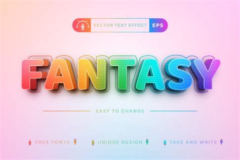 Fantasy Unicorn Editable Text Effect Graphic By Rwgusev Creative