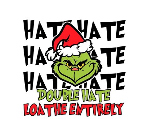Hate Hate Double Hate Svg Christmas Svg Merry Christmas Svg Funny