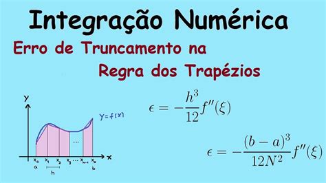 Integração Numérica 04 Erro De Truncamento Na Regra Dos Trapézios