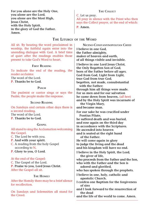 Order Of Mass Card A5 Size By Catholic Truth Society Issuu