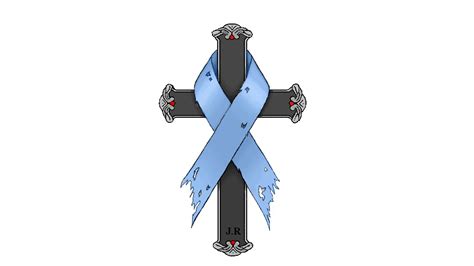 Cancer Ribbon And Cross By Ashleyromart On Deviantart