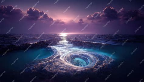 Whirlpool In Ocean