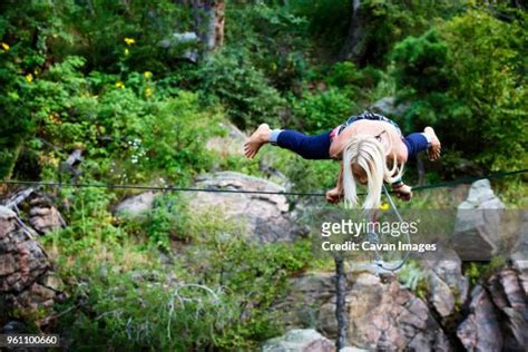 114 Slacklining Tricks Stock Photos, High-Res Pictures, and Images - Getty Images