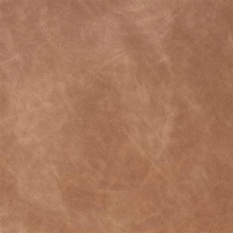 Cognac Brown Leather Grain Polyurethane Upholstery Fabric By The Yard