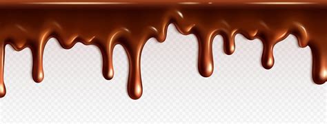 Realistic Dripping Chocolate Texture Vector Border 21794938 Vector Art