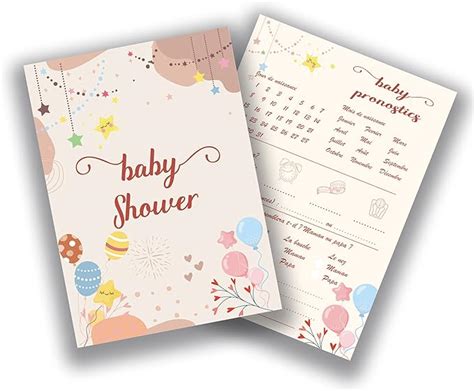 Tilovy Carte Pronostic Pour Baby Shower En Fran Ais Baby Shower