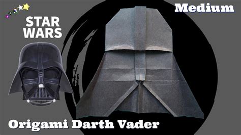 How To Fold Star Wars Origami Darth Vader Paper Mask Easy Medium