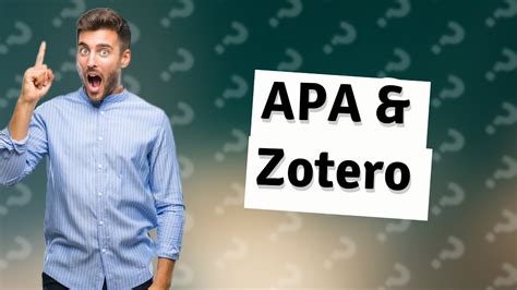 Does Zotero Do APA Citations YouTube