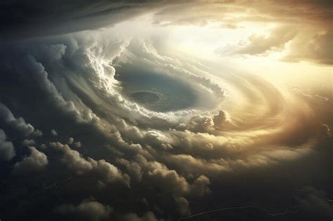 Premium Photo | Photo tornado sky view from atmosphere top