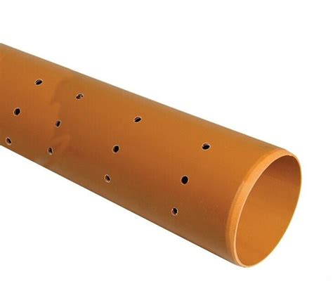 6.0m-110mm Underground Drain Pipe Perforated Plain Ended only £56.28