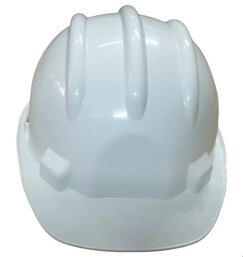 White Karam Pvc Industrial Safety Helmets Size Medium At Rs Piece