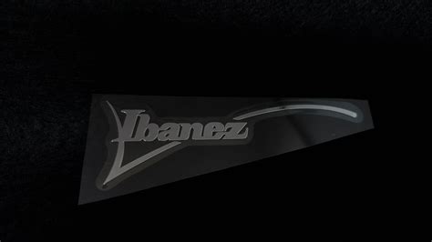 Ibanez 80 X 25 Mm Headstock Decal Neck Metal Sticker Premium Etsy