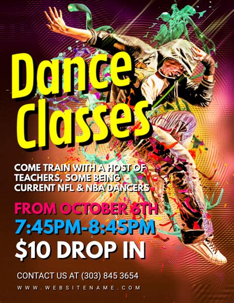 Dance Classes Flyer Template Postermywall