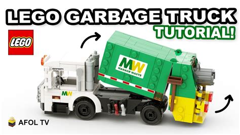 How To Build A Lego Garbage Truck 4 Wide Lego Trash Truck Tutorial