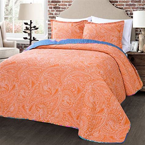 Lush Decor Boho Chic Reversible 3 Piece Quilt Bedding Set Fullqueen