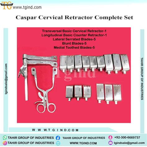 Surgical Ccr Caspar Cervical Retractor Complete Set Surgical