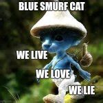 Blue Smurf cat Meme Generator - Imgflip