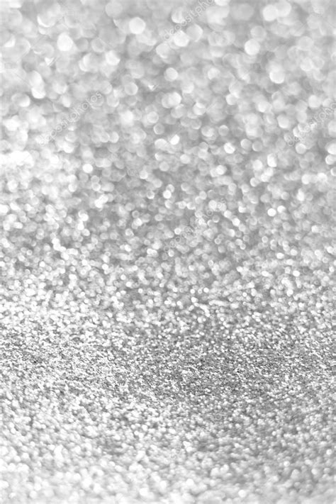 Shiny Silver Glitter Background Selective Focus Stock Photo Image