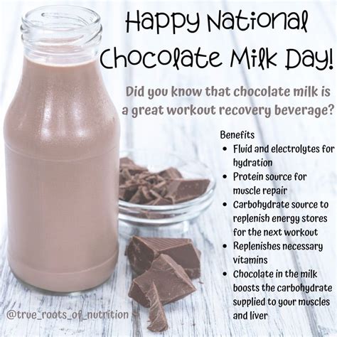 Happy National Chocolate Milk Day Did You Know That Chocolate Milk Is