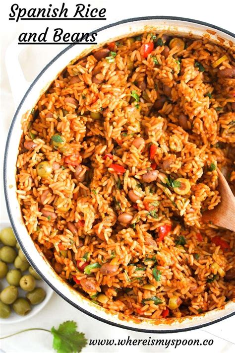 Spanish Rice And Beans Recipe Mexican Rice