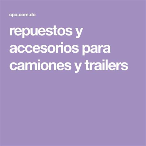 Repuestos Y Accesorios Para Camiones Y Trailers Lockscreen