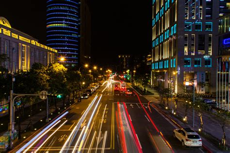 Fond d écran lumières Coloré rue Paysage urbain nuit voiture