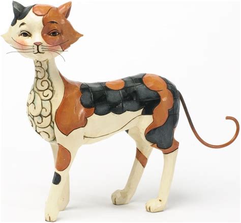 Jim Shore 4037658 Walking Calico Cat Figurine Collectible