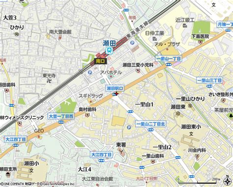 瀬田駅口（大津市地点名）の住所・地図｜マピオン電話帳