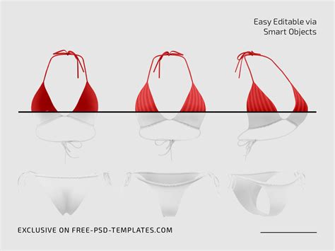 Free Bikini Mockup Set Behance