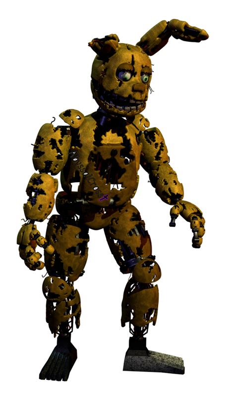 Withered Springbonnie Render By Abyssalcross On Deviantart