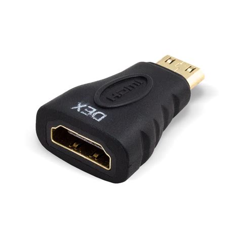 Adaptador Hdmi Femea X Mini Hdmi Macho Dex Blue Distribuidora