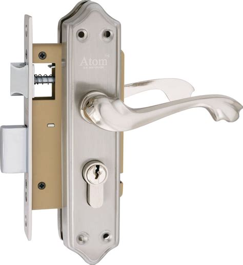 Atom Mortise Handle 8 Inch Steel Material Silver Satin Finish Pluto Cy For Door Fitting At