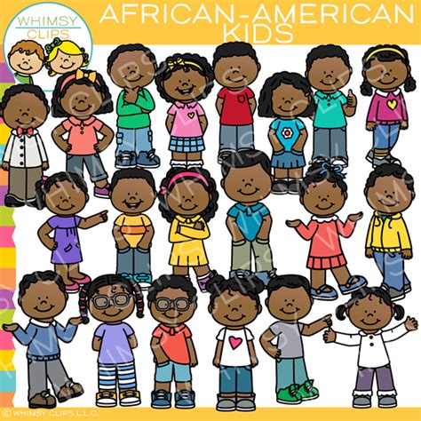 Everyday African-American Kids Clip Art , Images & Illustrations ...