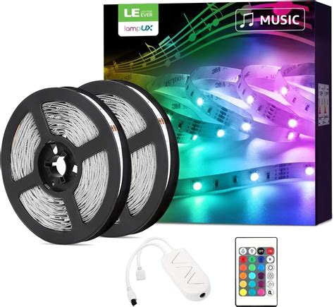 Minger Kit De Ruban Led Etanche M Rgb Smd Multicolore Bande Led