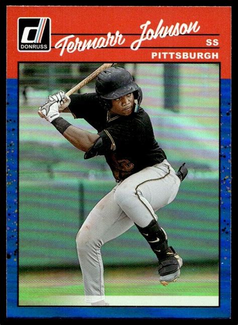 Donruss Blue Foil Sp Termarr Johnson Rookie G Pittsburgh Pirates