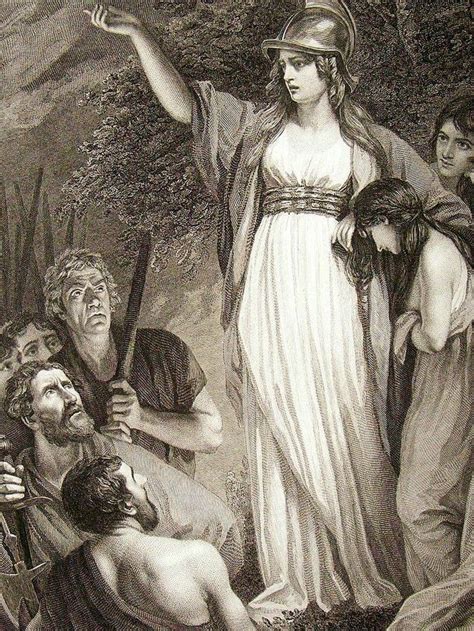 Boadicea C1795 Artist Unkown Engraving By William Sharp Published